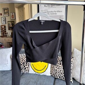 Black Long Sleeve Women's Top